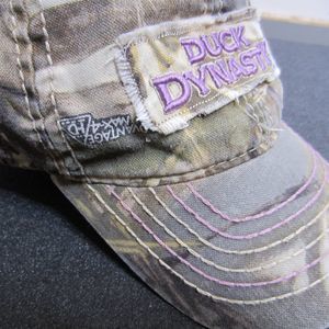 Duck Dynasty camo and purple hat, Ladies Fit by Outdoor Cap-one size